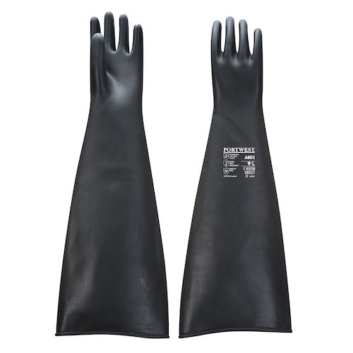 A803 Heavyweight Latex Rubber Gauntlet 600mm (5036108324415)